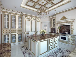 Roman style in the kitchen interior photo