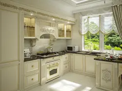 Roman style in the kitchen interior photo