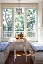 Large window in a small kitchen photo