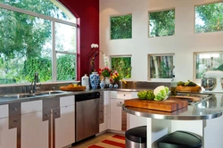 Large window in a small kitchen photo