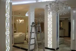 Column In The Bedroom Interior
