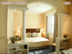 Column In The Bedroom Interior