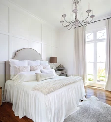 White bedroom curtain design
