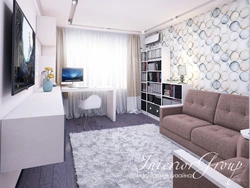 Design in a studio apartment room 19