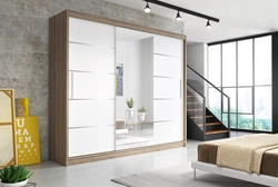 Bedroom Wardrobe With Mirror For Three Doors Photo