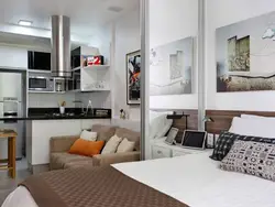 Apartment interior 20 sq m with one window
