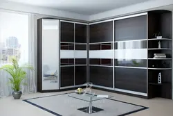 Photo Of Living Room Cabinets With Glass