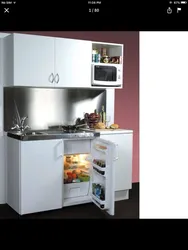 Кухня с мини холодильником фото