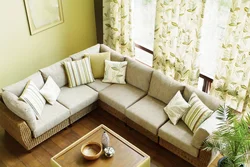 Corner in the living room interior