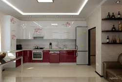Акриловая кухня в интерьере