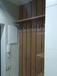 Slatted hanger in the hallway interior