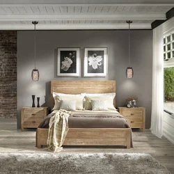 Bed color in bedroom interior