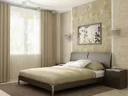 Bed color in bedroom interior