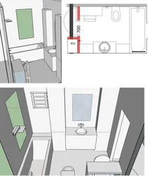 How to arrange furniture in the bathroom photo