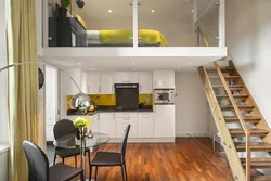 Apartment Interior With High Ceilings