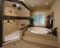 Built-in bathtub interior
