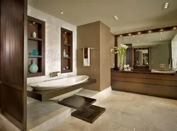 Built-in bathtub interior