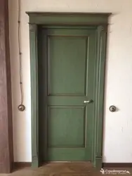 Зеленые двери в квартире фото