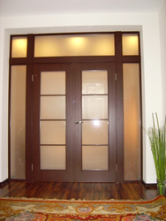 Photo of swing doors in the living room