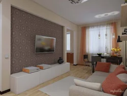 Ремонт в квартире современными обоями фото в зале