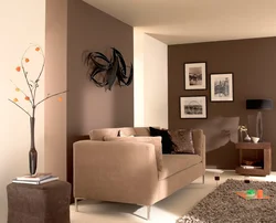 Wallpaper for painting in the living room interior