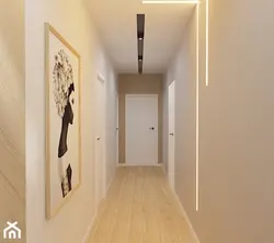 Kvartirada G harfi bilan koridorning dizayni