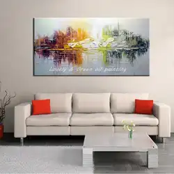 Qonaq otağı fotoşəkili üçün dəbli rəsmlər