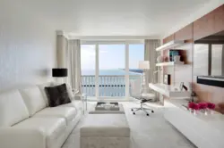 Interior of apartment rooms in light colors