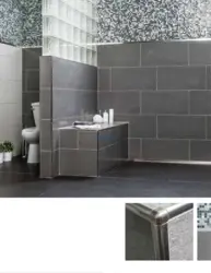 Tiles in the bathroom corners photo