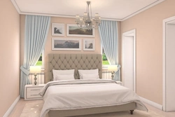 Color combination in the bedroom interior beige with what