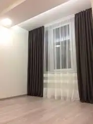 Шторы венге в интерьере спальни