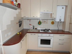 Photo of kitchen sets for a small kitchen with a corner gas stove