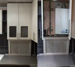 Кухні каб схаваць газавы кацёл фота