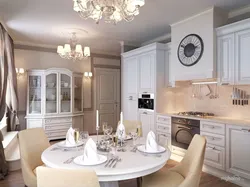 Classic and modern in the kitchen interior photo