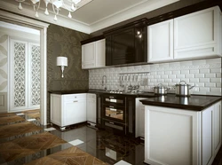 Classic and modern in the kitchen interior photo