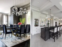 Classic and modern in the kitchen interior photo