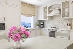 Neoclassical kitchen apron photo