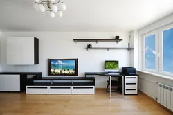 Ҳуҷраҳои истиқоматӣ бо акси мизи корӣ