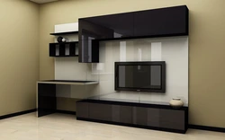 Living rooms with desk photo
