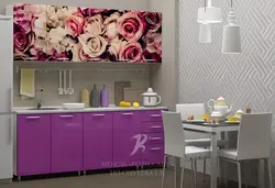 Обои С Розами На Кухне В Интерьере
