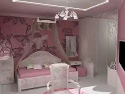 Girl's bedroom interior