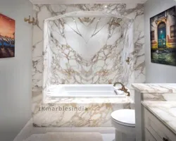 Marble walls in the bathroom photo