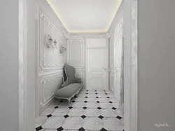 Hallway with marble floor photo