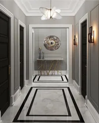 Hallway with marble floor photo