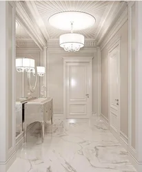 Hallway with marble floor photo