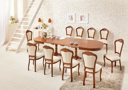 Photos of tables and chairs for the kitchen