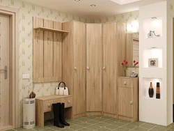Small built-in hallways in the corridor in a modern style photo