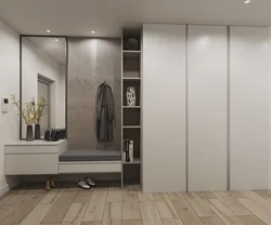 Small built-in hallways in the corridor in a modern style photo
