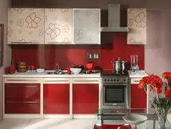 Кірпіш түстері бар ас үй дизайны