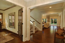 Entrance design from the hallway to the living room